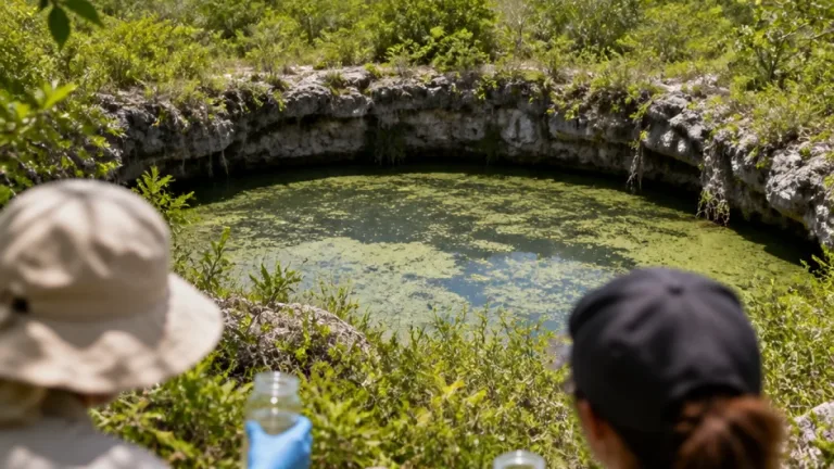 Greenpeace y comunidades mayas denuncian contaminación de 17 cenotes y pozos en Yucatán por granjas porcícolas