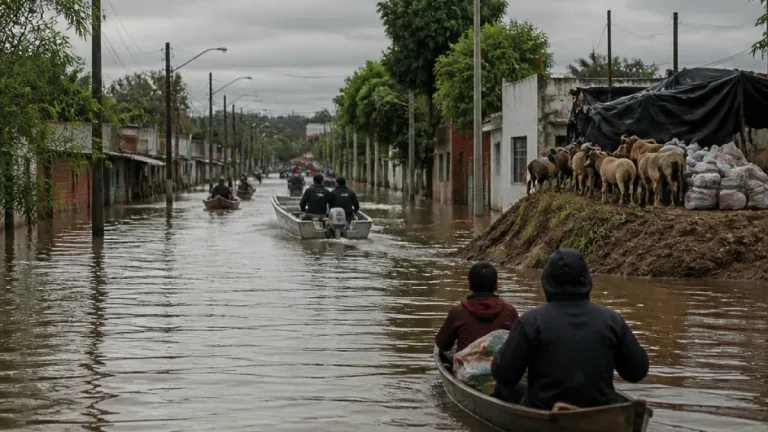 Más de 1.000 evacuados por inundaciones en Chaco tras dos semanas de lluvias intensas